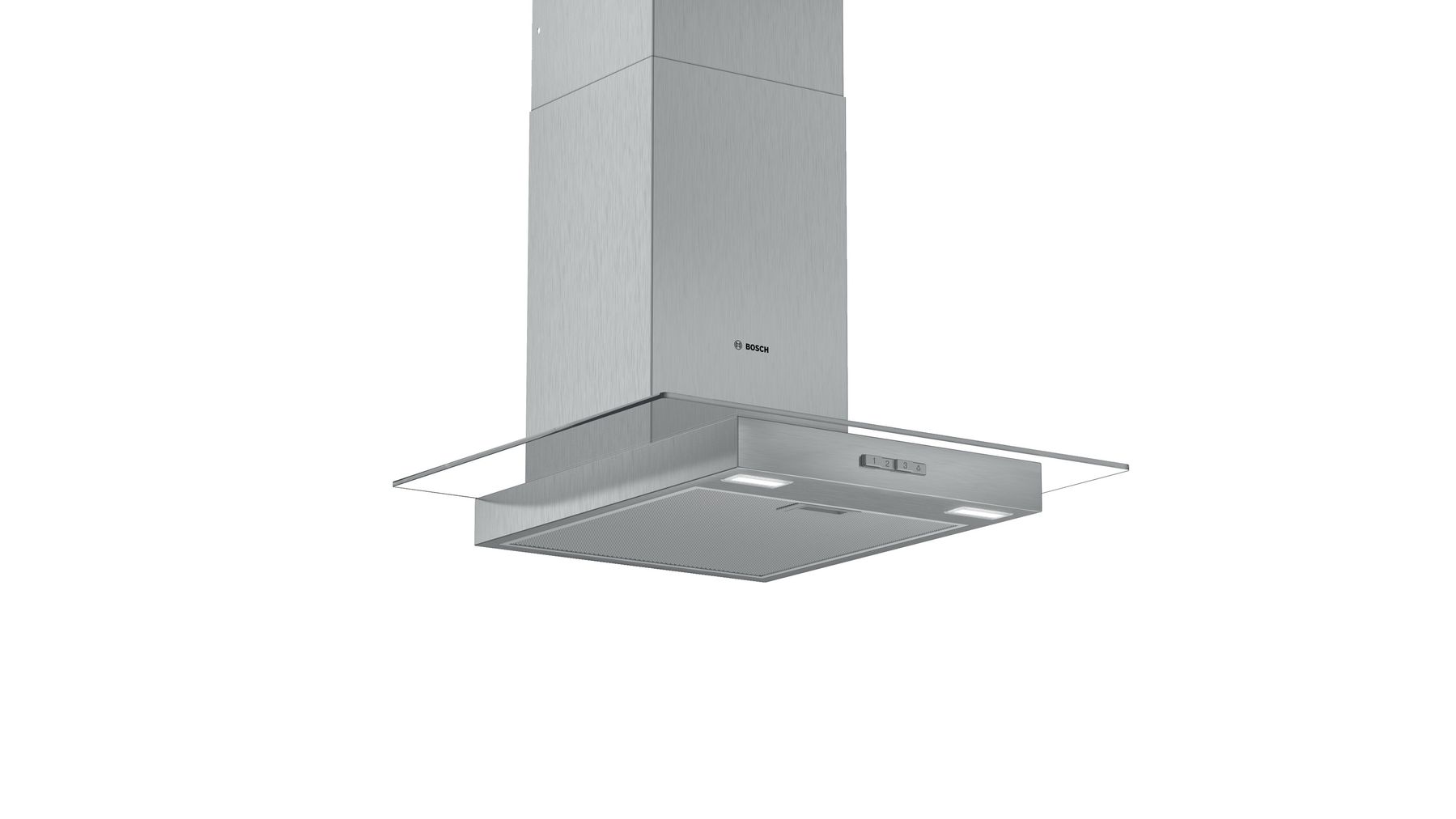 Bosch stainless steel and glass 600mm cooker hood