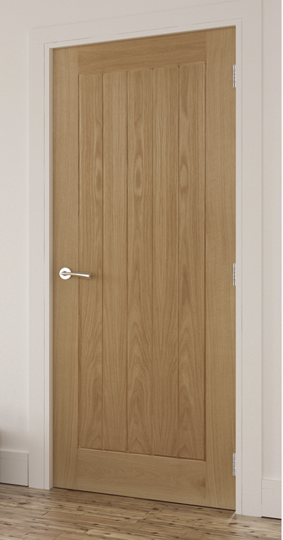 5 Panel Cottage Style Oak Veneer Door