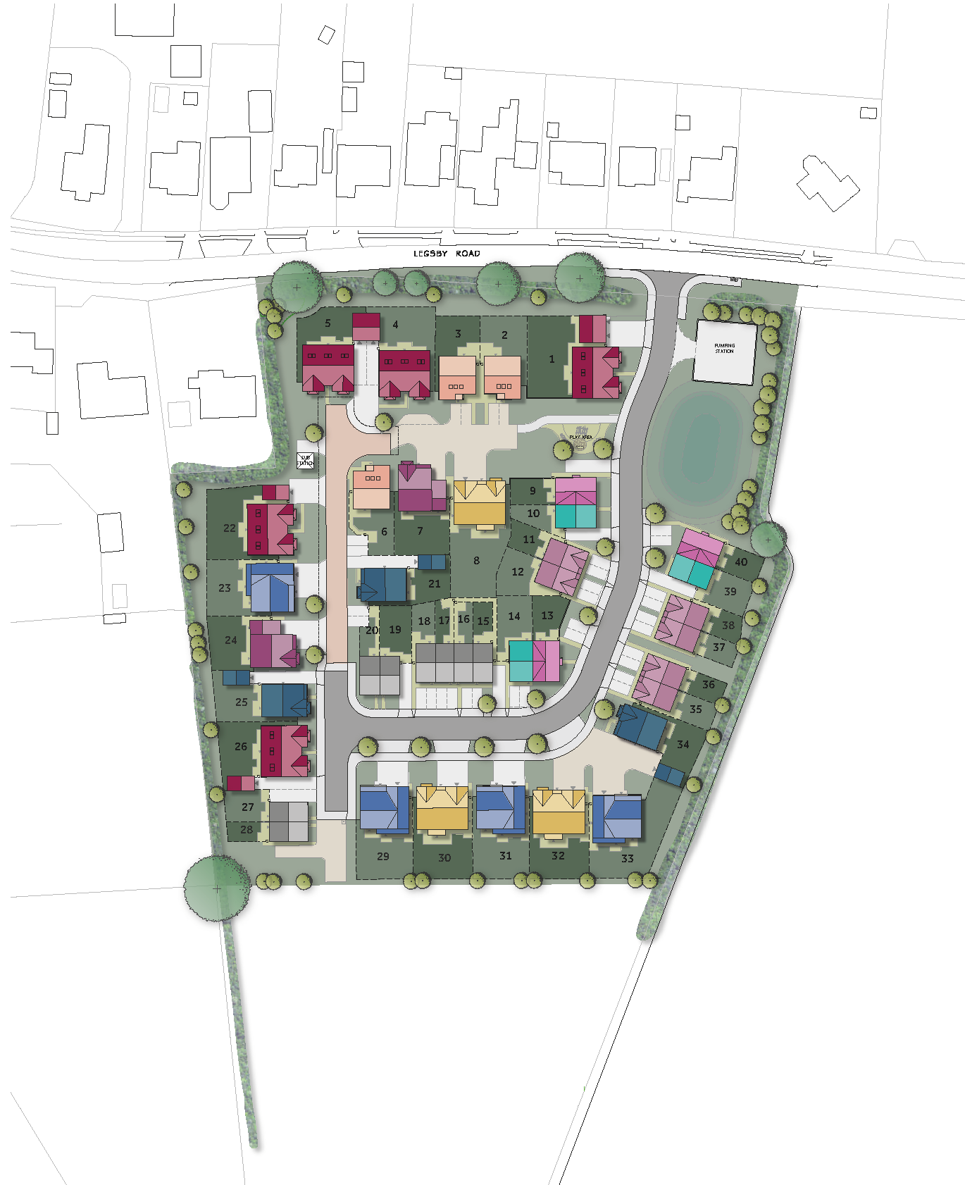 The Paddocks development layout